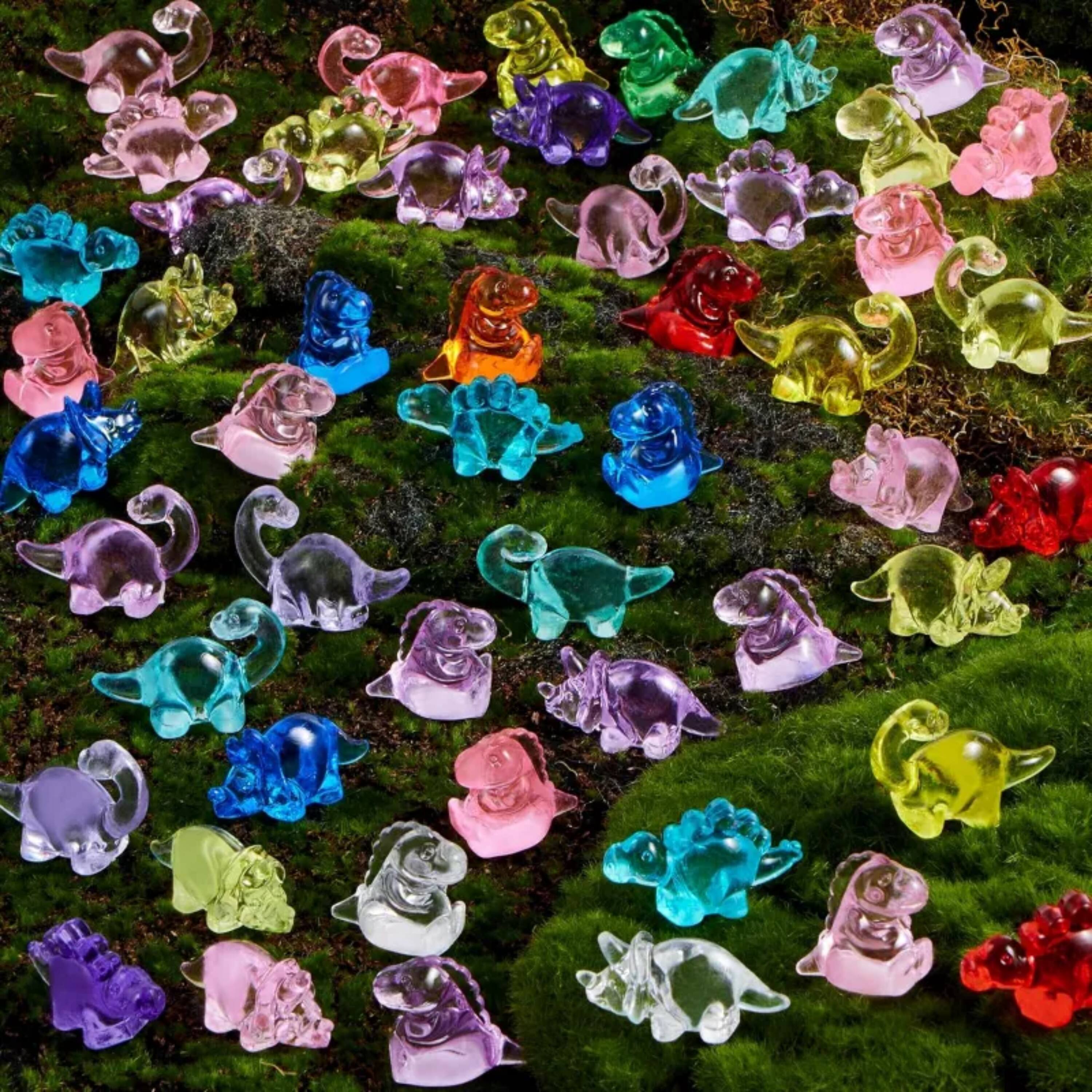 Alt View 1. Joyfy - 50 Pcs Mini Resin Dinosaur Figures Sensory Bin Toys for Dino Cupcake Toppers, Party Favors , Garden Micro Landscape - Multicolor.