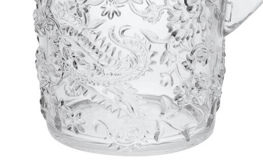 Alt View 1. APRILSOUL - Quarts Water Pitcher with Lid Paisley Unbreakable Plastic BPA Free Juice Pitcher - white.