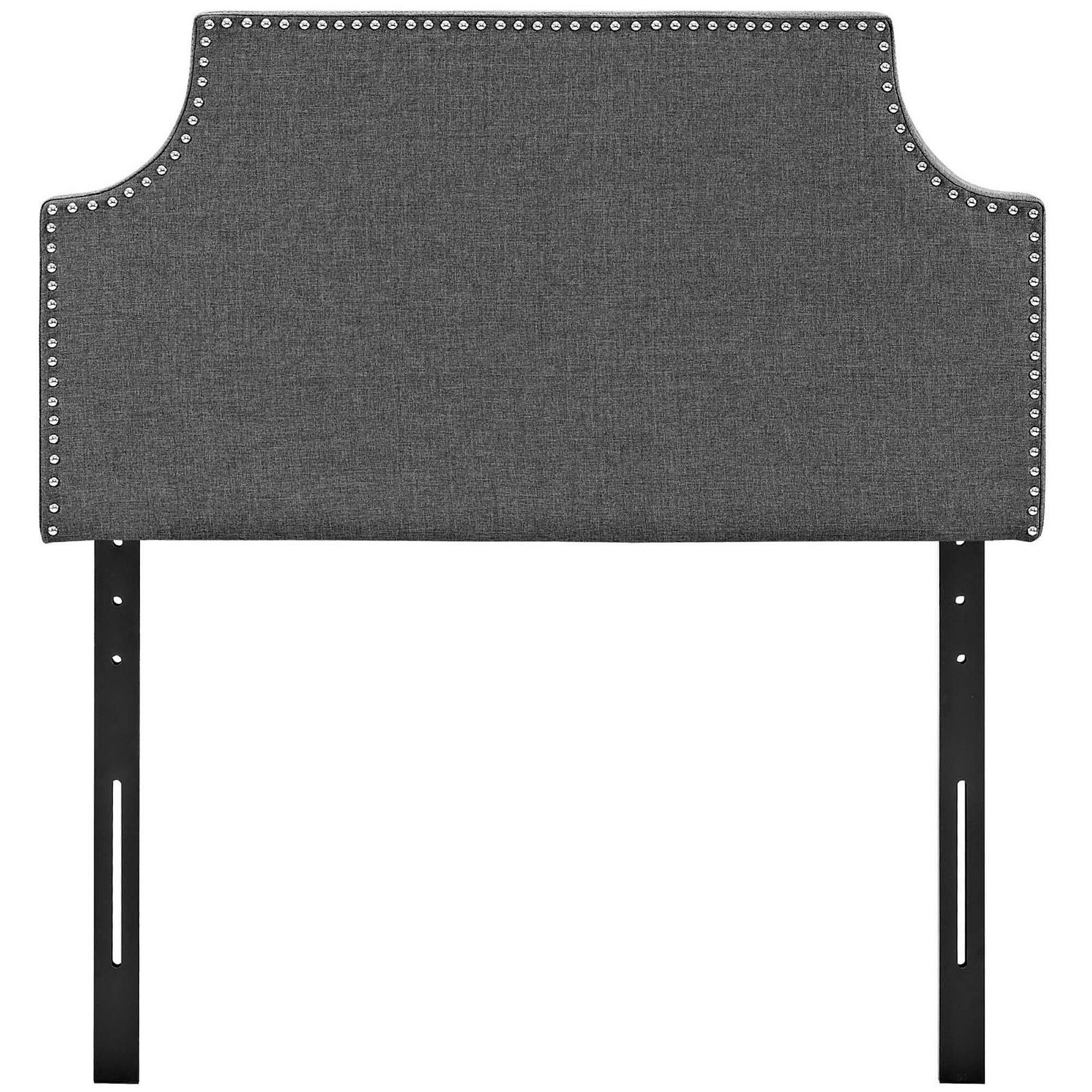 Alt View 2. Modway - Laura Upholstered Fabric Twin Headboard by Modway - Gray.