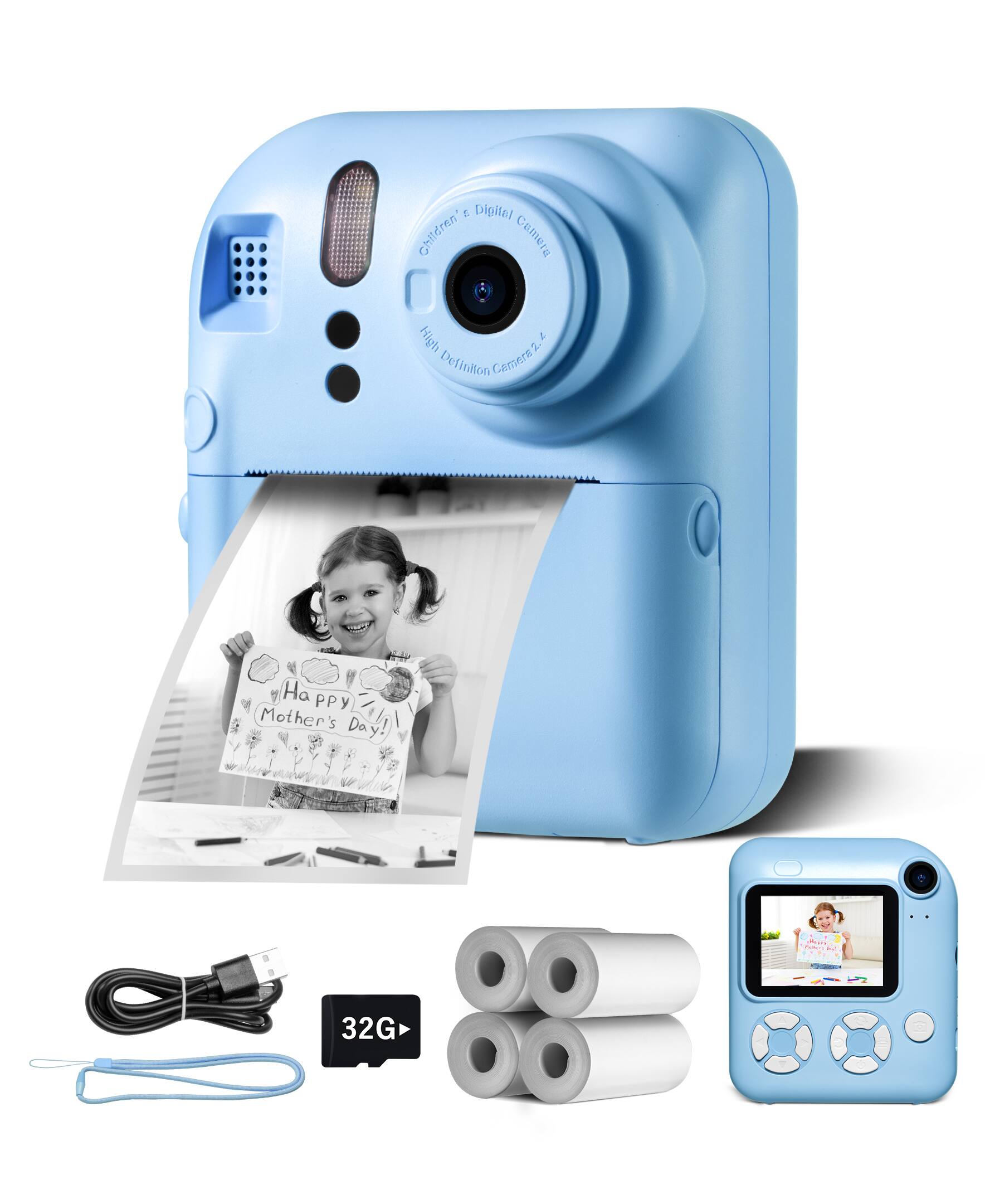 5 Digital Children's Camera High Definition  
Happy Mother's Day  
32G