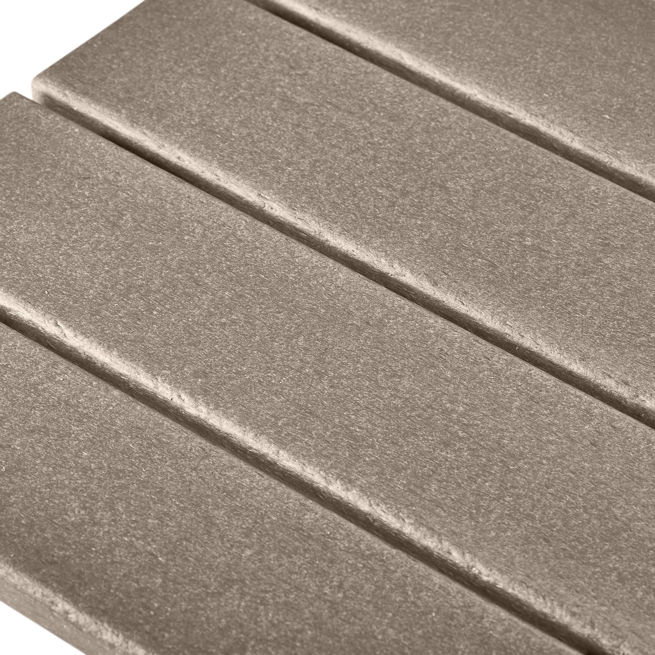 Alt View 6. WestinTrends - WestinTrends Malibu 3 piece Set Poly Adirondack Outdoor Chaise Lounges with Side Table - Weathered Wood.