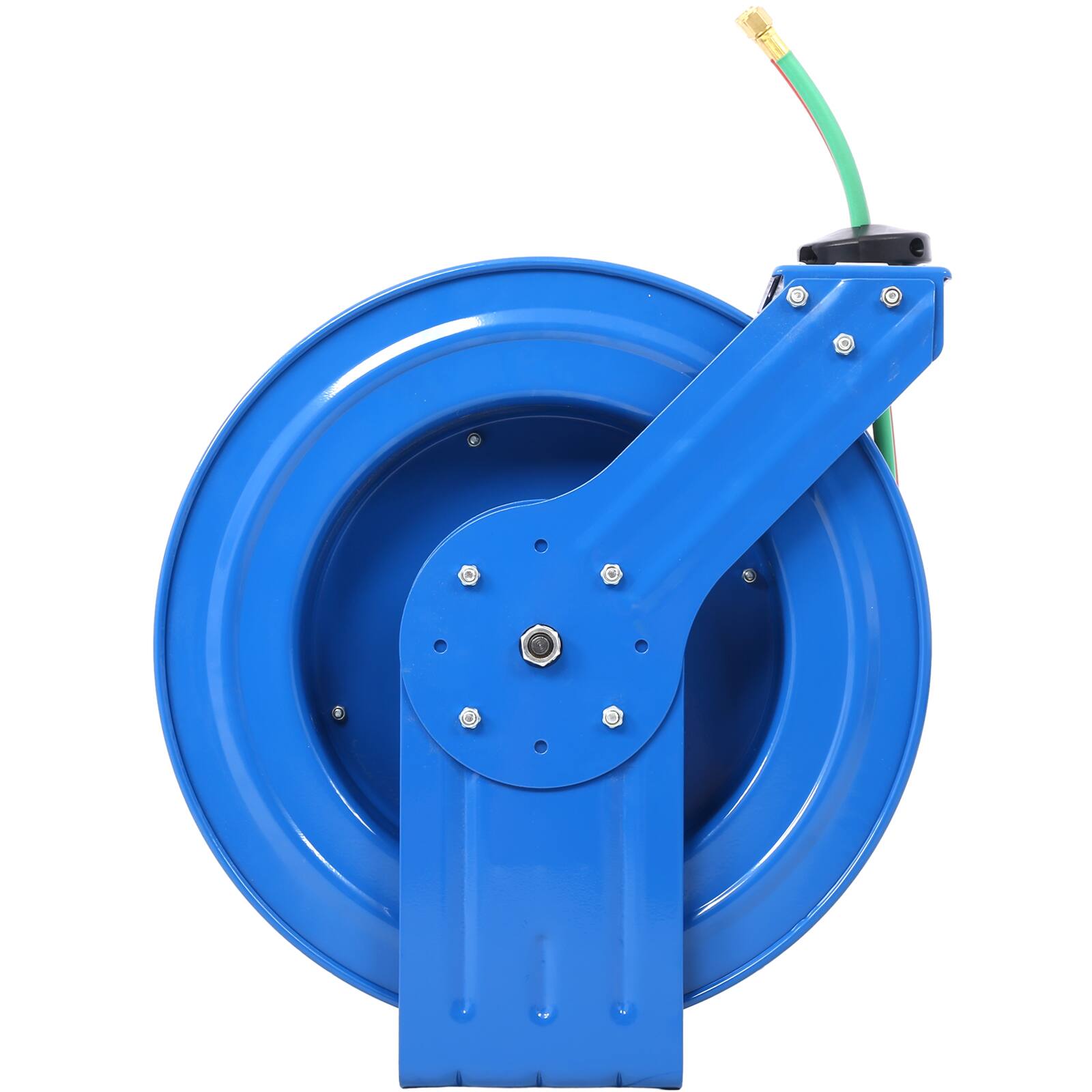 Alt View 7. LOVMOR - 1 4 Inch x 100 Foot Retractable Twin Oxygen Acetylene Welding Hose Reel 200PSI.