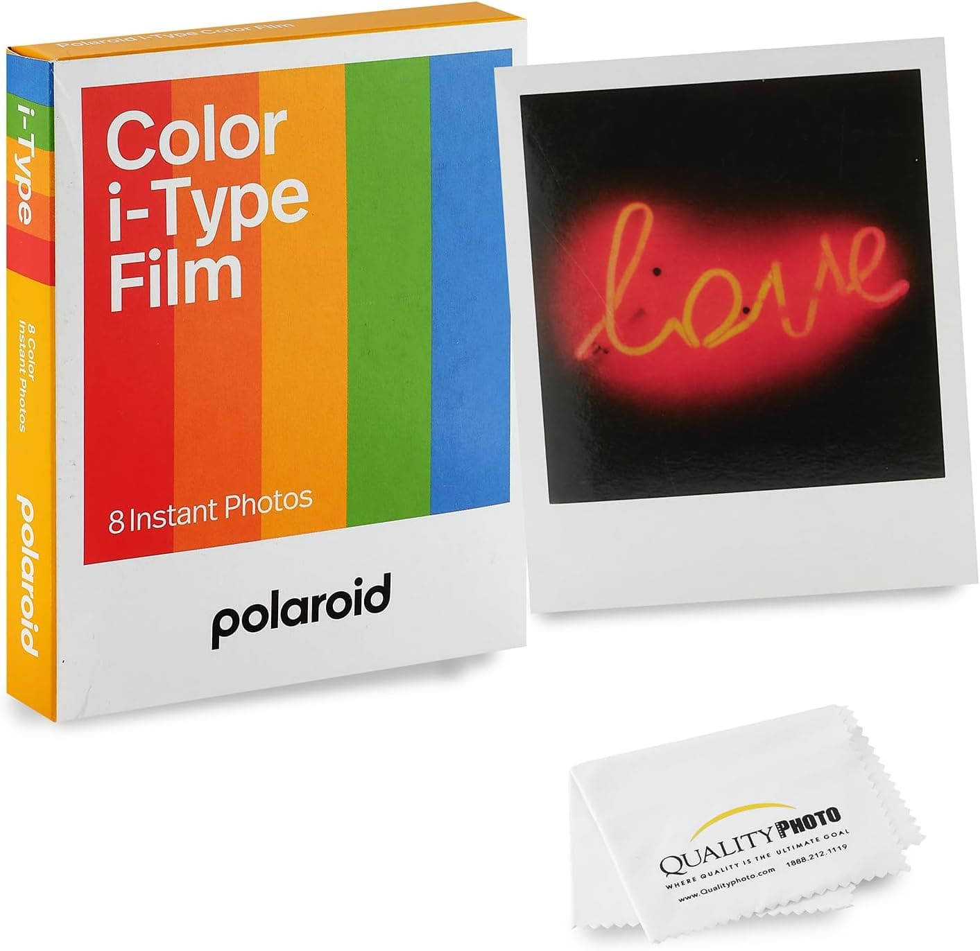 Color Film for I-Type Single Pack (8 films) Polaroid Color Film for I-Type, W/ Quality Photo Microfiber Cloth price history on PriceWatchPro