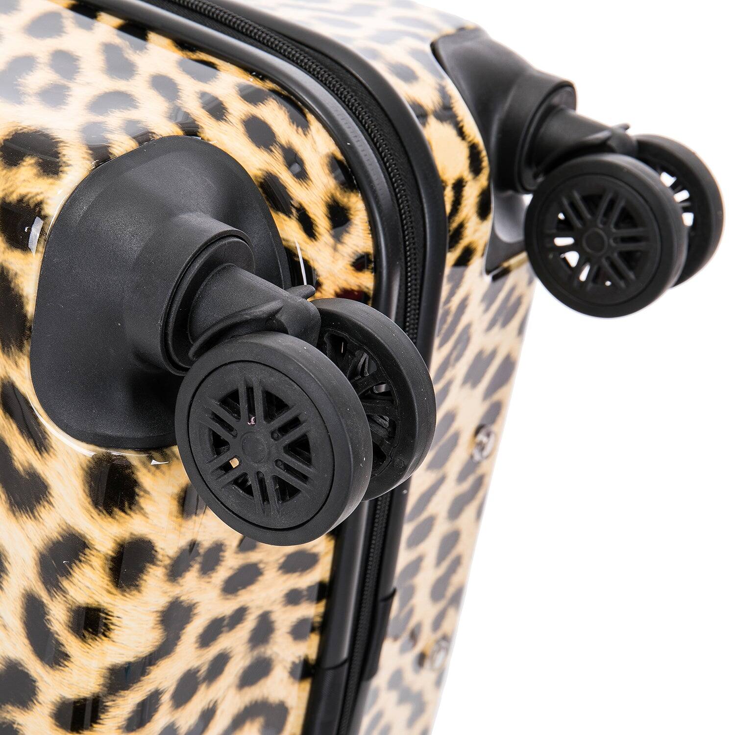 Alt View 4. InUSA - Cheetah Prints lightweight hardside Spinner Luggage 20" carry-on - CHEETAH.