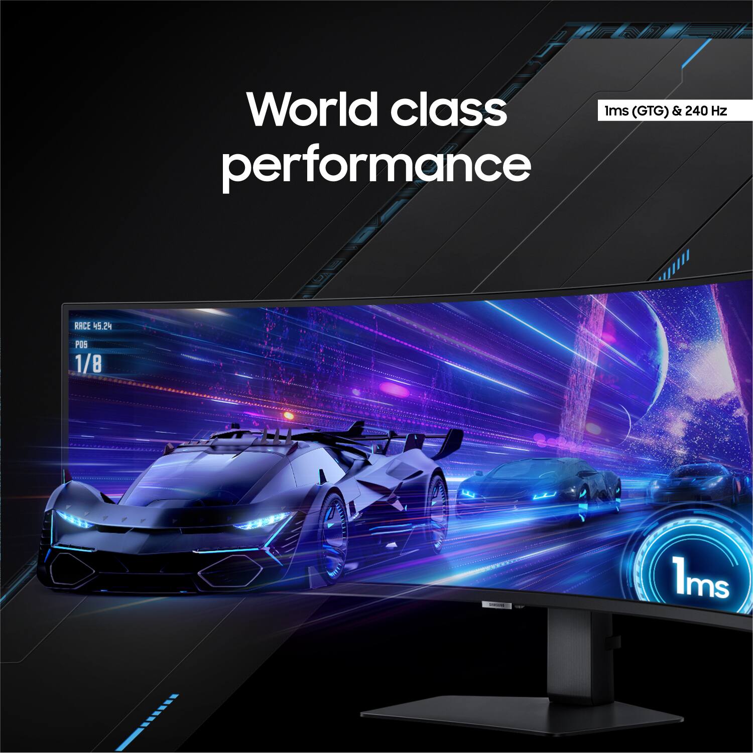 World class Ims (GTG) & 240 Hz performance RACE 5.24 POS 1/8 E a 1ms