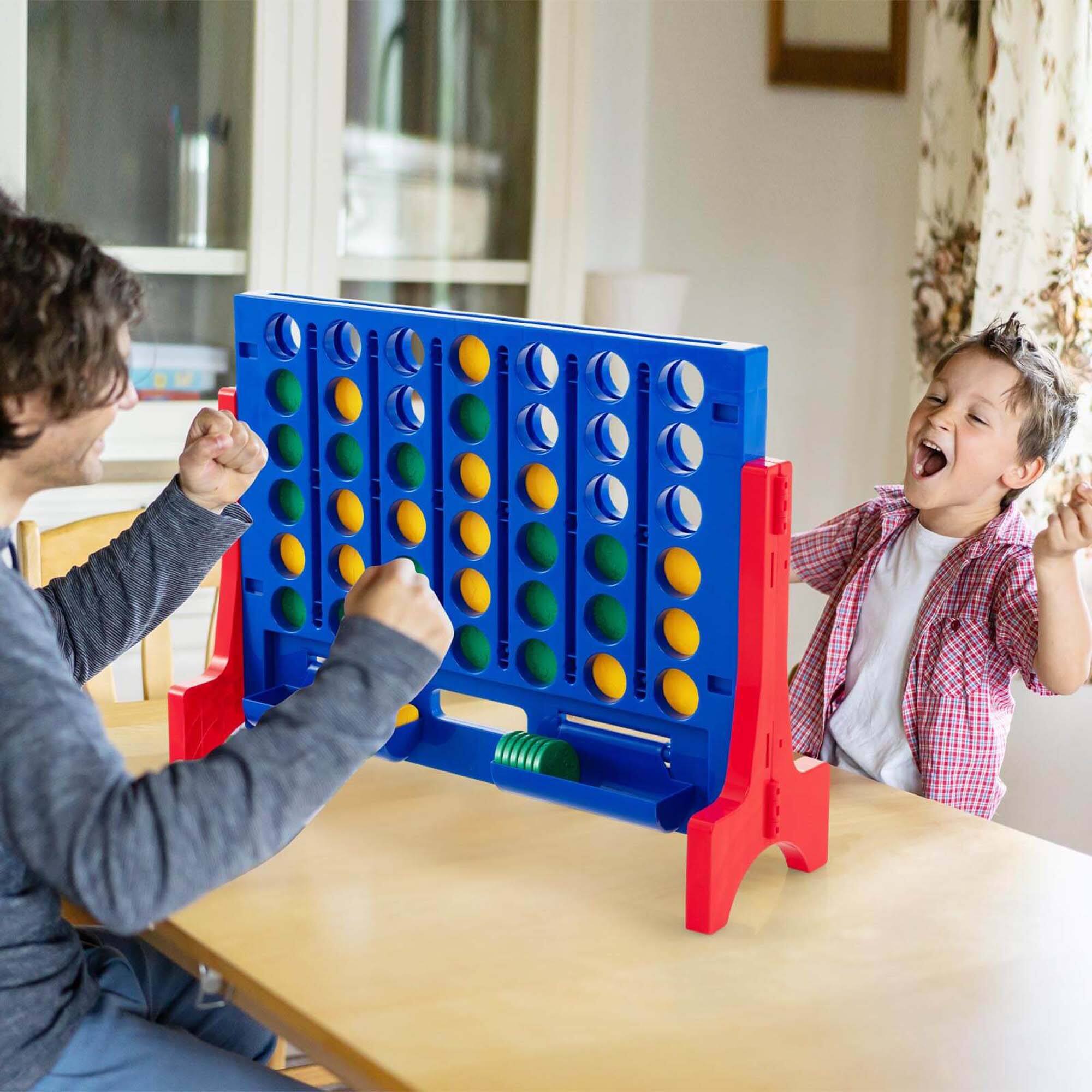 Alt View 1. Costway - Costway Wall Mounted or Tabletop Giant 4 in a Row Jumbo 4-to-Score Connect Game Set - Red.