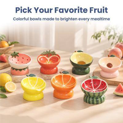 Pick Your Favorite Fruit  
Colorful bowls made to brighten every mealtime