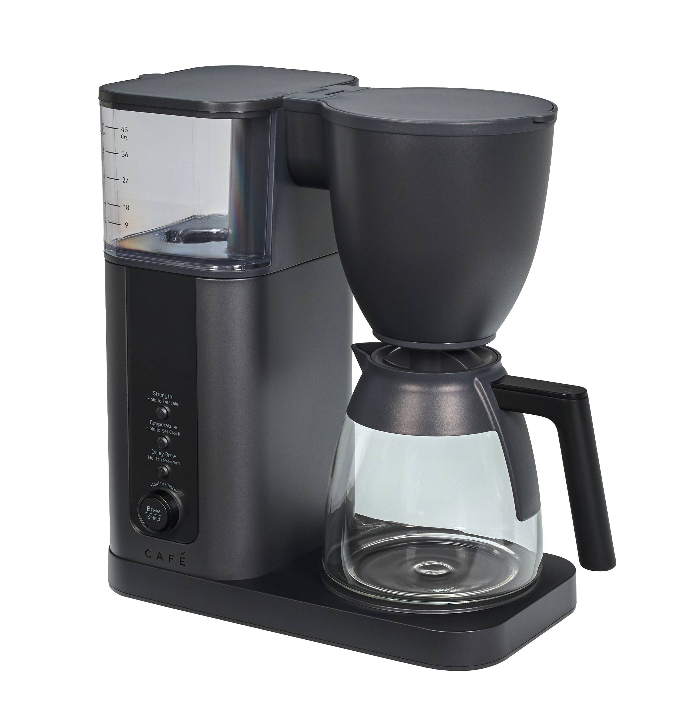 45 0g  
36  
27  
18  
9  
Mold Strength CO Descale Hold Temperature 2 Set Clock  
Hot Delay Brew 'd Program  
you 4 Comics Brew Seleat  
CAF