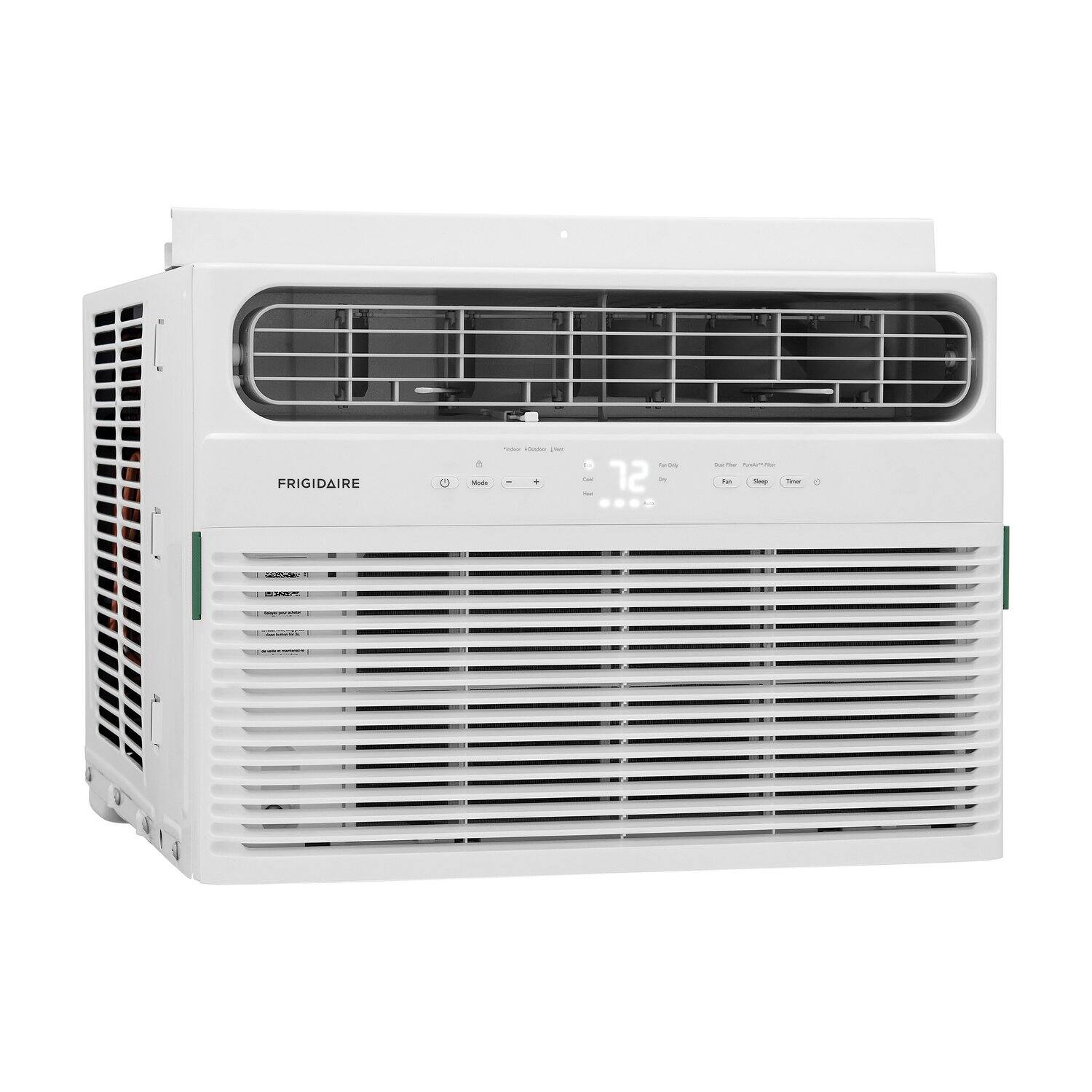 Alt View 6. Frigidaire - Frigidaire 115V 8,000 BTU 350 Sq. Ft. Smart Window Air Conditioner with 3,500 BTU Heater - White.