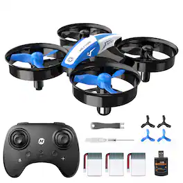 Holy Stone - Vision Mini FPV Camera Drone with 1080p Video, Optical Flow and 3 Batteries