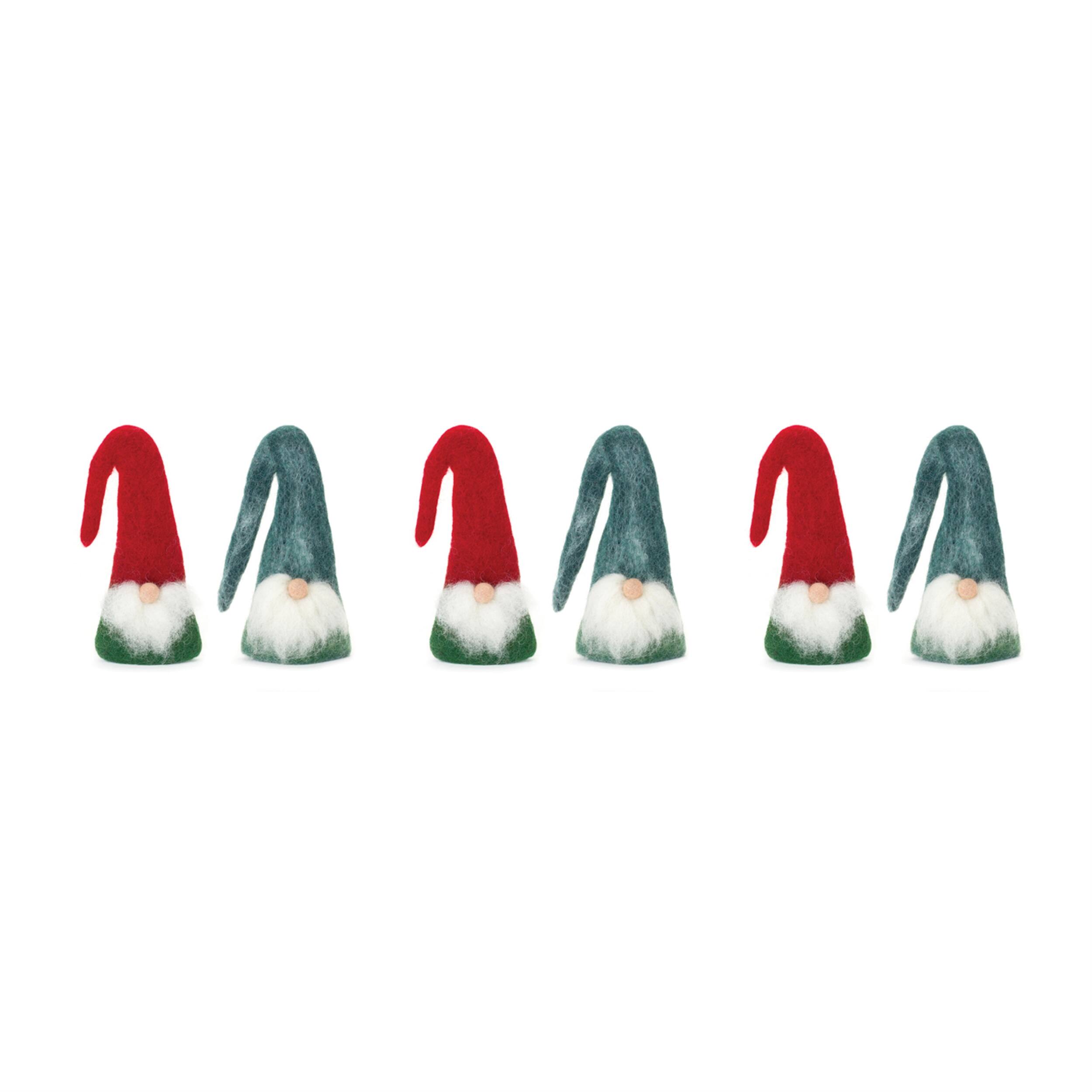 Alt View 2. BreeBe - Gnome Wine Bottle Topper (Set of 6) - Multicolor.