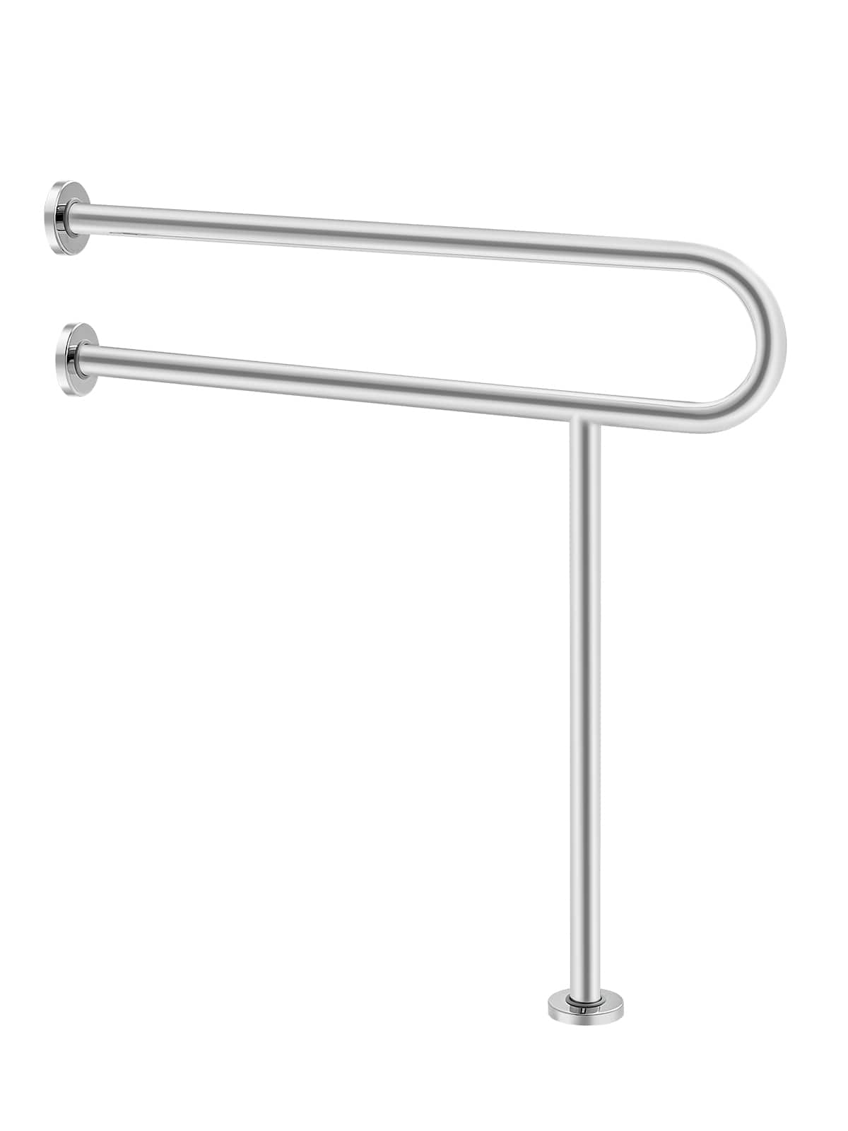 VEVOR - Toilet Safety Rail, 31.5 Inch U-Shaped Handicap Grab Bar, 304 Stainless Steel Senior Safety Pole, Toilet Grab Bars - Original Stainless Steel Finish