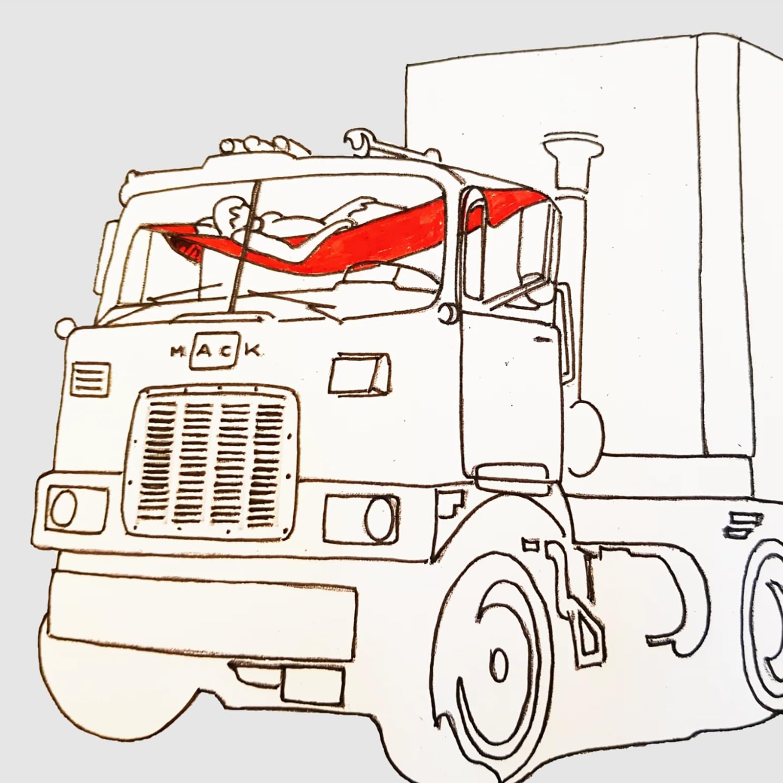 Alt View 1. JETRANSPORT - Semi Truck Day Cab Hammock Portable Bed Sleeping Platform Maximum 400lb Breathable Material 104 Inch Extended - Default.