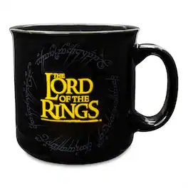 Silver Buffalo - The Lord Of The Rings Gondor Ceramic Camper Mug | Holds 20 Ounces - Black