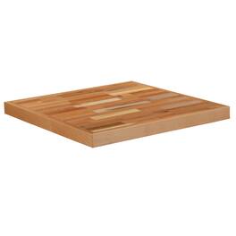 Emma + Oliver - Square Butcher Block Style Table Top - Restaurant Table Top - Natural
