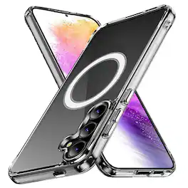 Alpha Digital - Full Protective Samsung S26 Case w/ MagSafe ring- Soft Flex, Anti-Drop/Fingerprint -360 shockproof - Clear