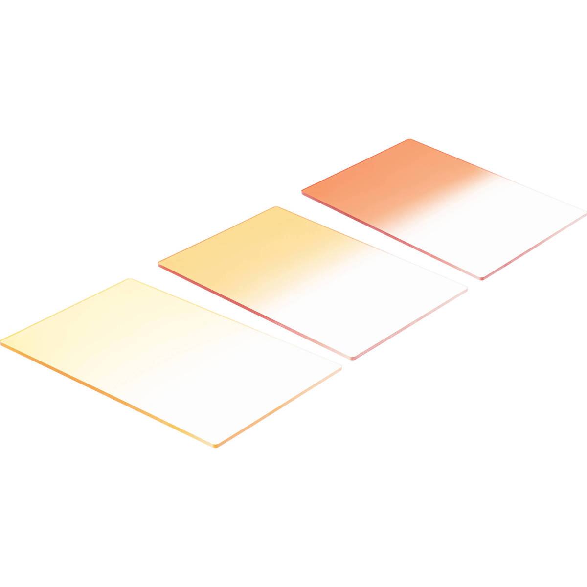Front. Lee Filters - Lee Filters Lee 4x6" SUNSET Resin Filter Set - Red/Orange/Yellow.