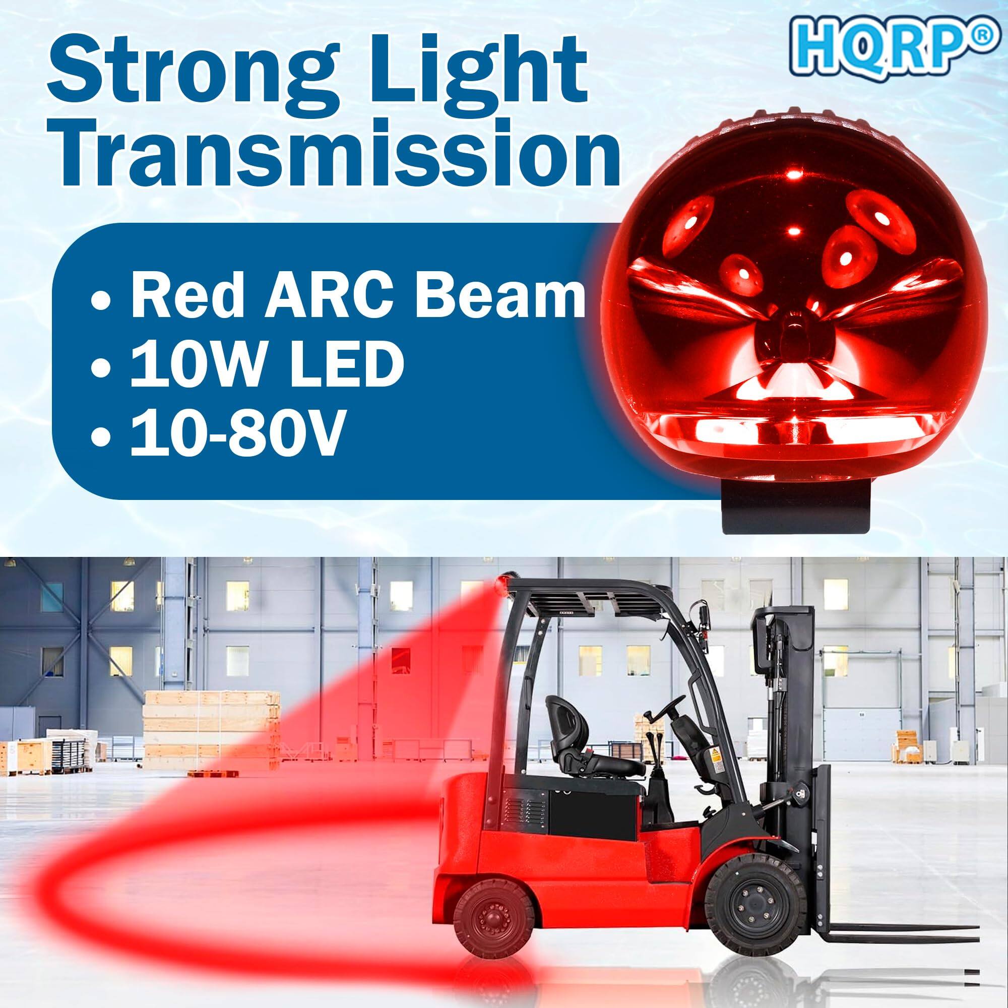 Strong Light Transmission  
Red ARC Beam  
10W LED  
10-80V  

HQRP®