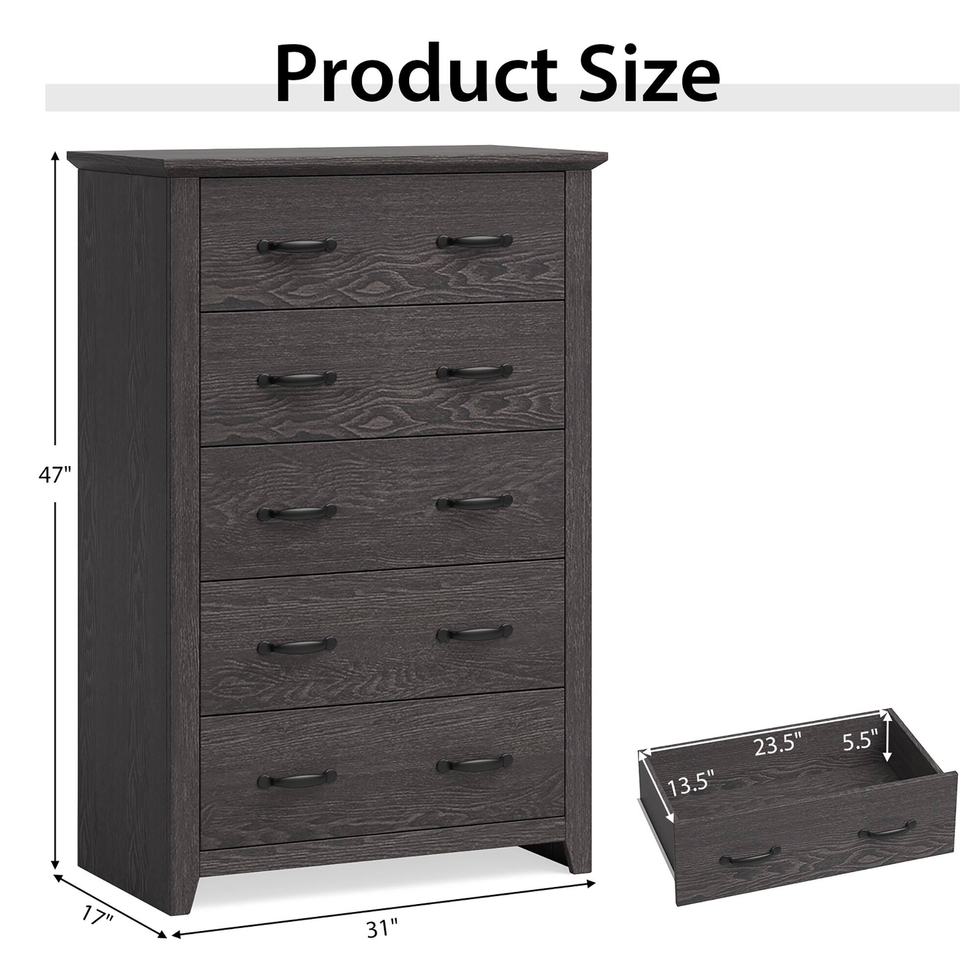 Product Size: 47", 31", 17", 23.5", 13.5", 5.5"