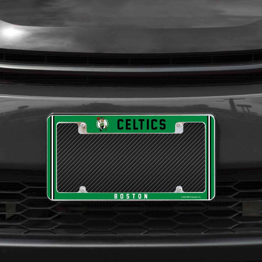 Rico Industries Boston Celtics Chrome Metal License Plate Frame with ...