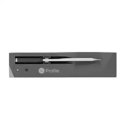 Front. GE Profile - Smart Wireless Probe for Oven, Cooktop or Grill with 260 Foot Bluetooth Range - Black.