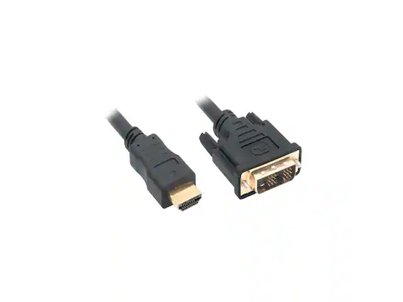 Front. Nippon Labs - Nippon Labs DVI-3-HDMI-2P 10 ft. HDMI Male to DVI-D Adapter Cable with Gold-plated Connector, Black (2-Pack).