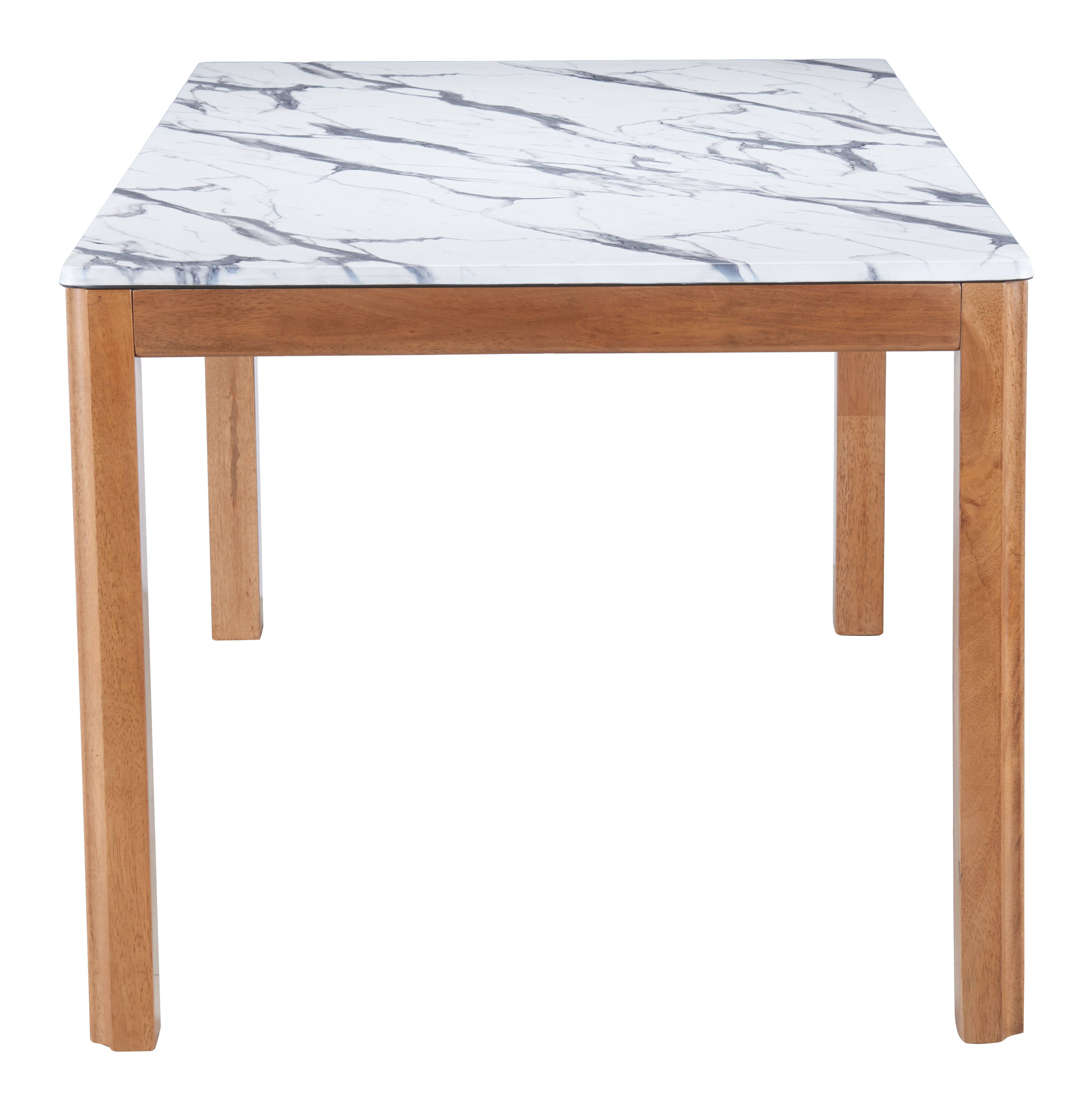 Back. Hivvago - Jemy Dining Table White - White.