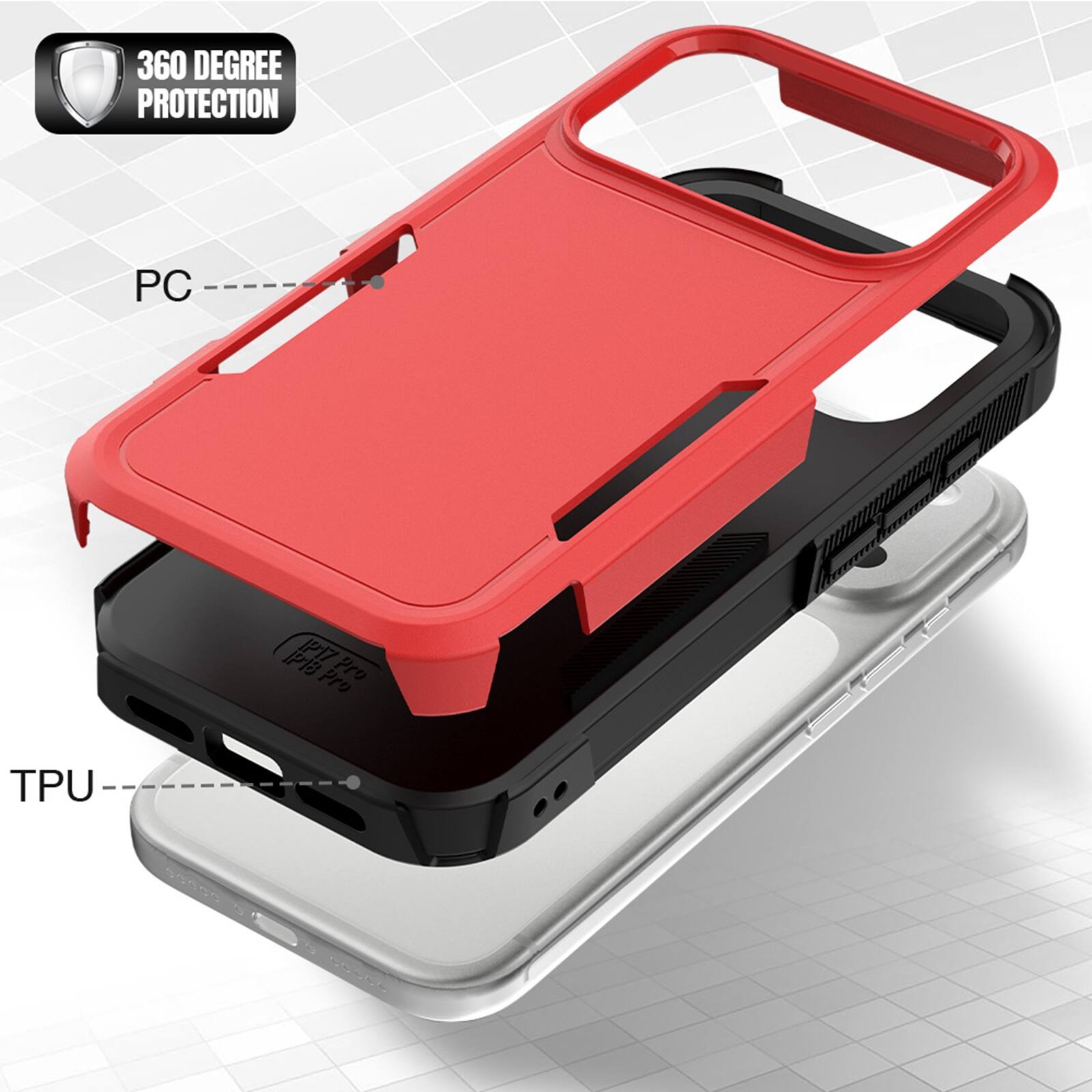 360 DEGREE PROTECTION

PC

PB IP17 Pro Pro

TPU