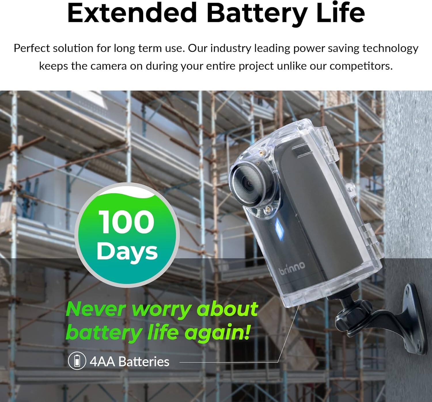 Brinno Time Lapse Camera with LCD Screen, Extended Battery Life