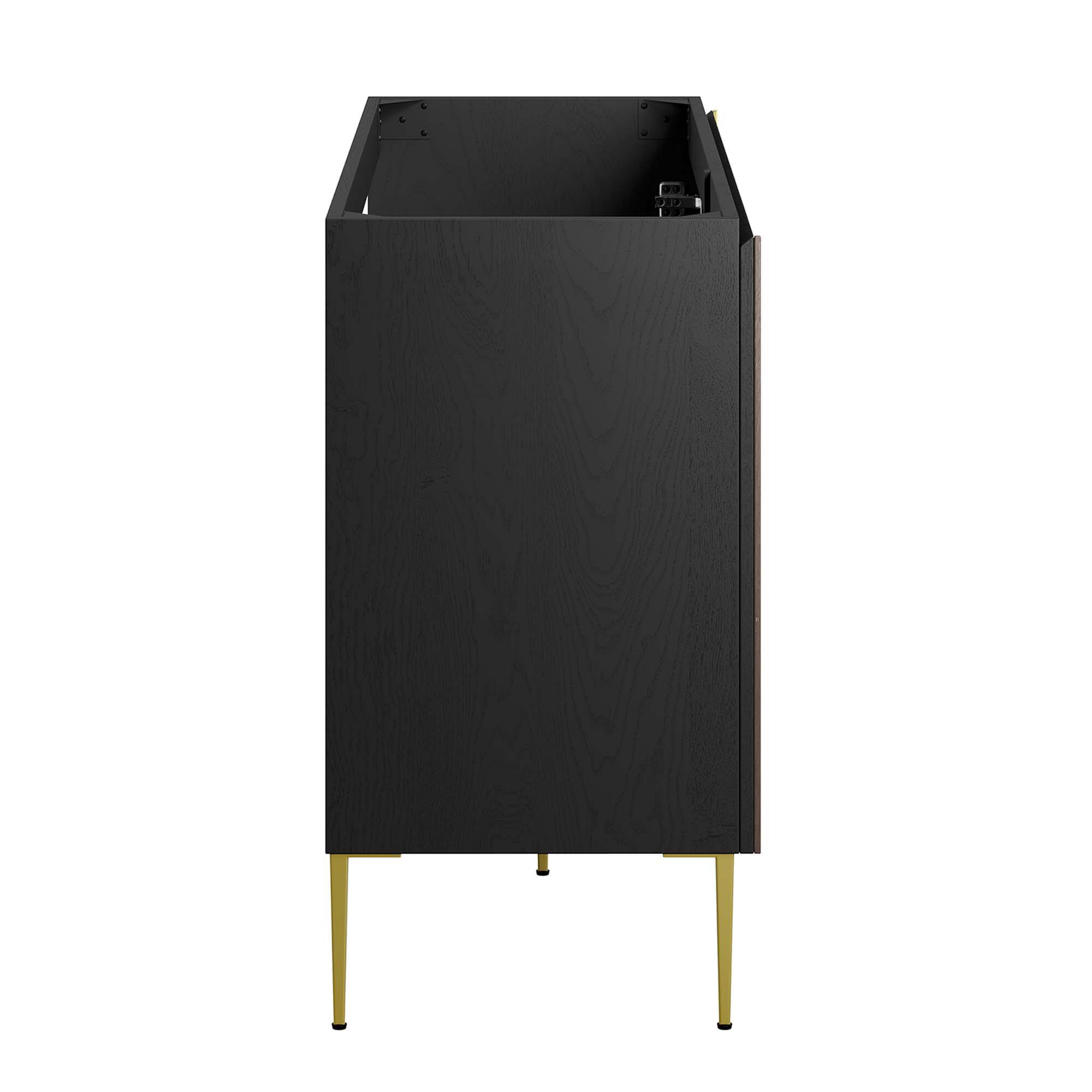 Alt View 1. Modway - Alchemist Bathroom Cabinet Basin Not Included by Modway - Black Gold.