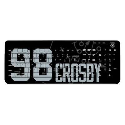 Maxx Tech Keyboard Keyscaper Maxx Crosby Las Vegas Raiders Wireless Keyboard Black ...