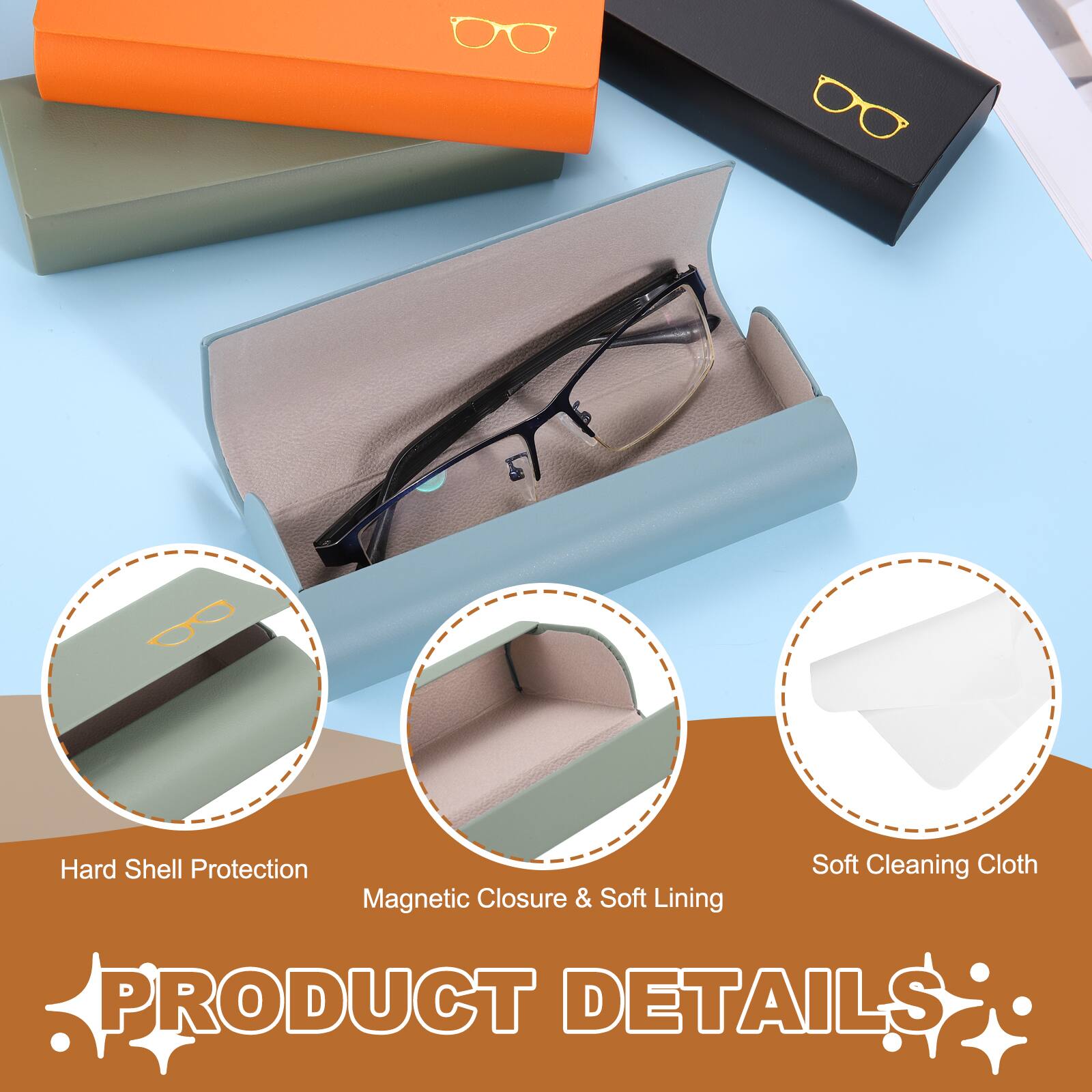 Hard Shell Protection  
Magnetic Closure & Soft Lining  
Soft Cleaning Cloth  

PRODUCT DETAILS