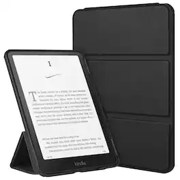 Dteck - For Amazon Kindle Paperwhite (2024)/Kindle Colorsoft Signature Edition Magnetic Closure Kickstand Case Auto Sleep/Wake - Black