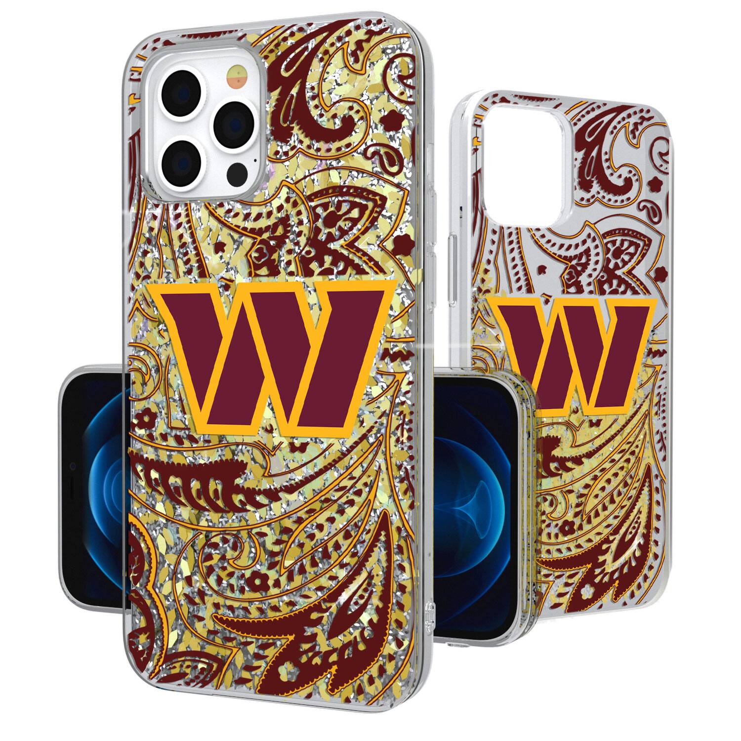 Keyscaper - NFL - Washington Commanders iPhone Paisley Design Glitter Case - 14 Pro - Multicolor price history on PriceWatchPro
