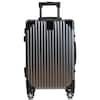 Front. Champs - Elite Aluminum Collection Carry-on Luggage Case - Grey.