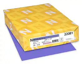 Astrobrights - Colored Paper, 24 lbs., 8.5" x 11", 500 Sheets/Ream - Venus Violet