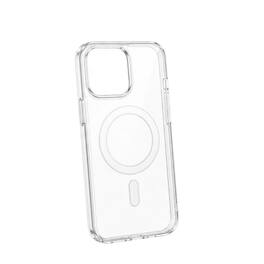Qixxronics - Shockproof Magnetic Case for iPhone 13 Mini / 12 Mini Phone Cover Compatible with Wireless Charging - Clear