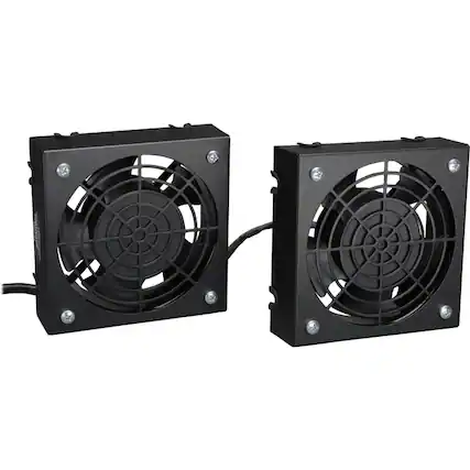 Front. Tripp Lite - Tripp Lite by Eaton SmartRack Wall-Mount Roof Fan Kit - 2-120V high-performance fans; 210 CFM; 5-15P plug - 1570.9 - White.