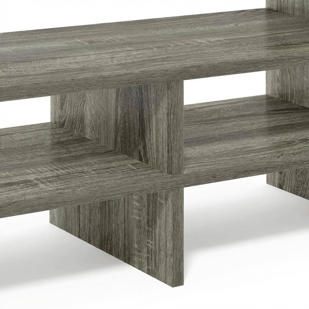 Alt View 2. FurniFact - French Oak Desk Top Organizing Shelf Bookcase for Home Storage - French Oak.