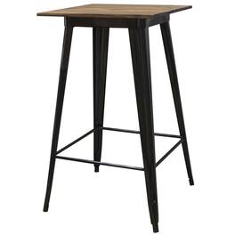 AmeriHome - Pub Height Table 24" x 24", Seats 2 to 4 - Brown/Black