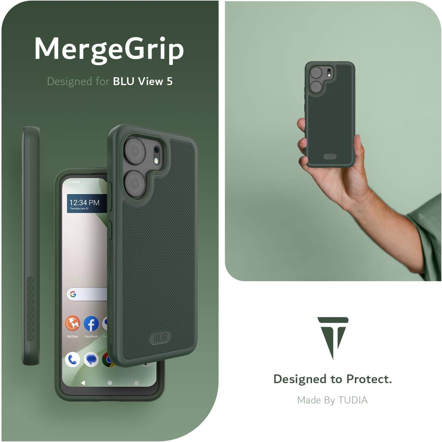 MergeGrip  
Designed for BLU View 5  

Designed to Protect.  
Made By TUDIA