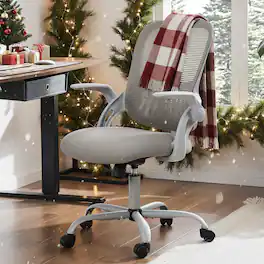 Spaco - Tall Executive Office Chair with Adjustable Footrest,Lumbar Support,Ergonomic for Standing Desk,Height Adjustable - White