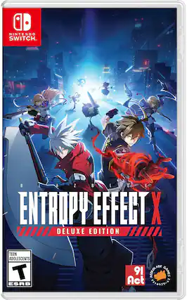 NINTENDO SWITCH
OKK BLAZBLUE ENTROPY EFFECT X DELUXE EDITION
TEEN ADOLESCENTS
ESRB
91 Act
ASTROLABE GAMES - T (Teen 13+)