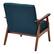 Alt View 11. OSP Home Furnishings - Davis Mid-Century Fabric Armchair - Klein Azure.