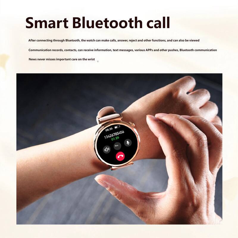 Smart Bluetooth call

After connecting through Bluetooth, the watch can make calls, answer, reject and other functions, and can also be viewed. Communication records, contacts, can receive information, text messages, various APPs and other pushes, Bluetooth communication news never misses important care on the wrist.

08:30 13426785456 01:26 Sen a