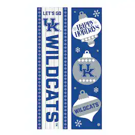 Evergreen Enterprises - Kentucky Wildcats 47" Double Sided Christmas Leaner Fan Sign - Multicolor