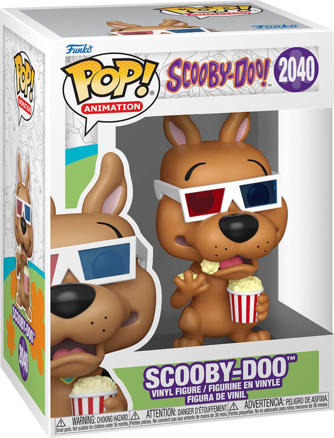TOP NL Fd Tuali Funko. ! POP! SCOOBY-DOO! 2040 T COHATION ON ANIMATION S200 D00 100 TM SCOOBY-DOO / FIGURINE EN VINYLE VINYL FIGURE VINIL FIGURA DE DE ASFIXIA. ADVERTENCIA: PELIGRO 36 meses. nios menores de ATTENTION: DANGER D'TOUFFEMENT. Partes pequeas. No es adecuado para de menos de 36 mois. CHOKING HAZARD. convient pas aux enfants WARNING: under 36 months Pettes pices. Ne Not sutable for children Small parts.
