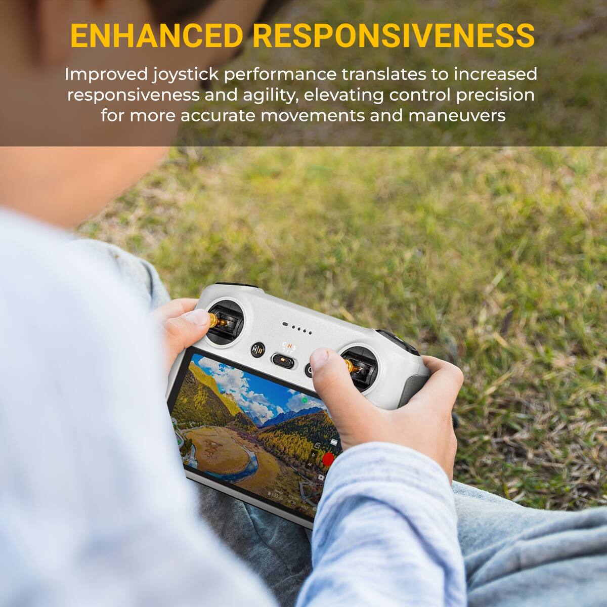 ENHANCED RESPONSIVENESS

Improved joystick performance translates to increased responsiveness and agility, elevating control precision for more accurate movements and maneuvers