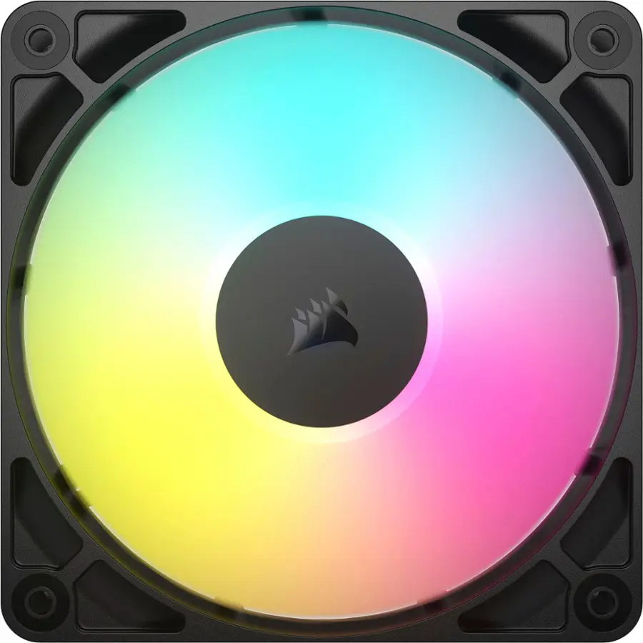 Alt View 17. CORSAIR - RS120 ARGB 120mm PWM Fans (3-pack) - Black.