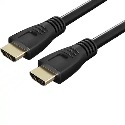 Front. Sanoxy - 35ft CL2 Rated High Speed HDMI Cable with Ethernet, 4K Support, 26 AWG, Black - Black.